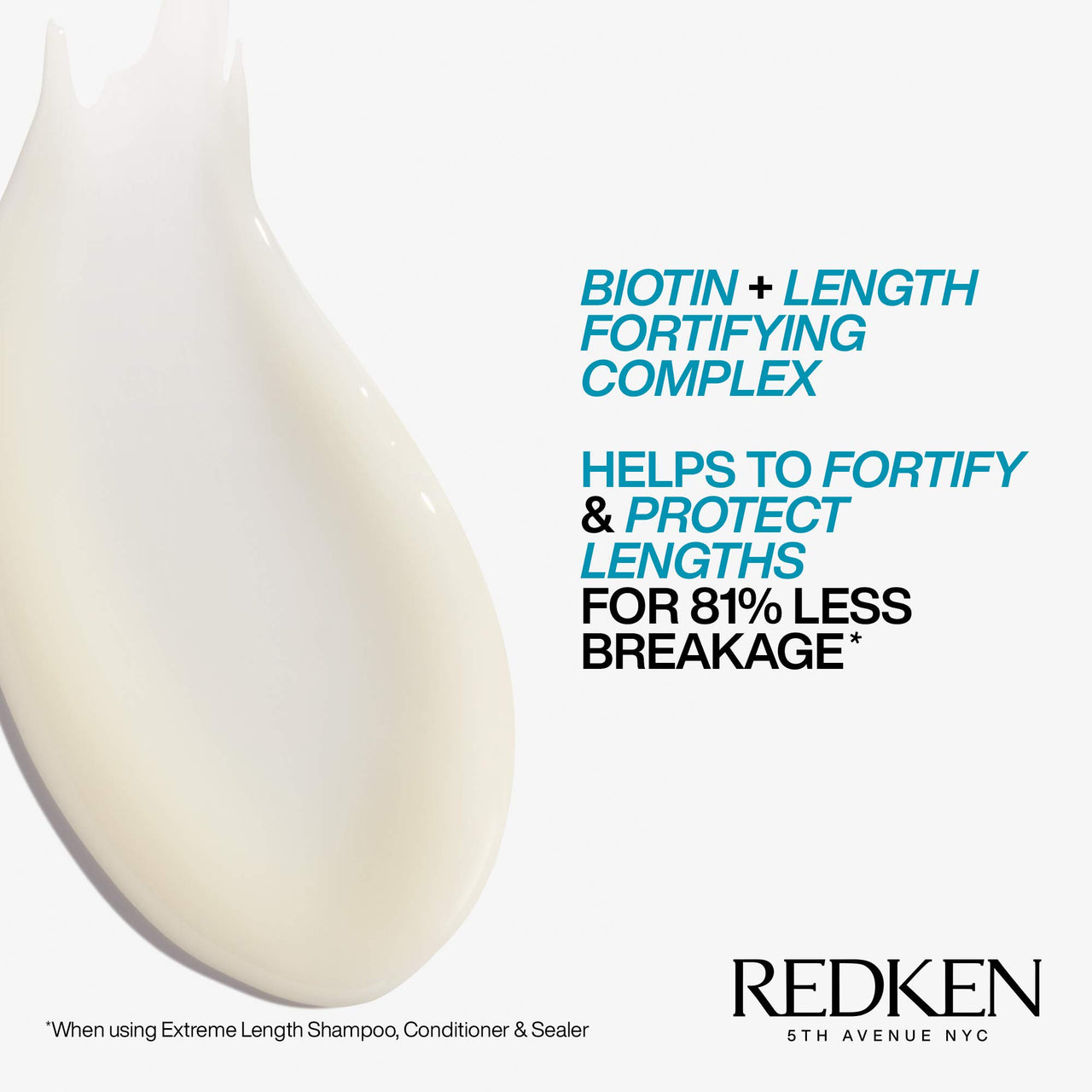 Redken Extreme Length Leave-In Treatment For Hair Growth - Seals Split Ends & Prevents Breakage, Infused With Biotin