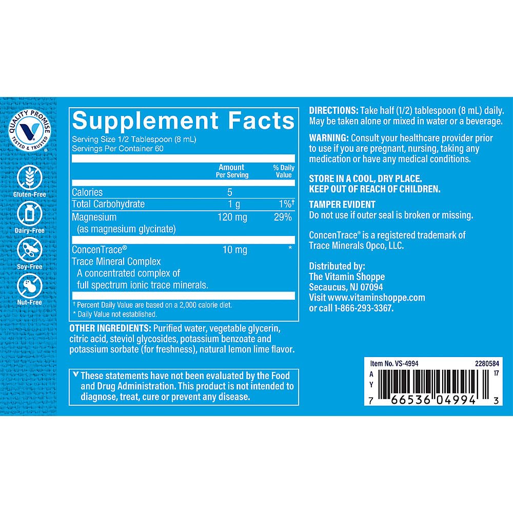 The Vitamin Shoppe Magnesium Glycinate - Muscle Relaxation, Bone Health & Calm Support, Gentle on Stomach
