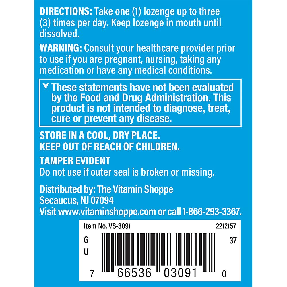 Zinc Lozenge with Vitamin C - Immune Support - Lemon (90 Lozenges)