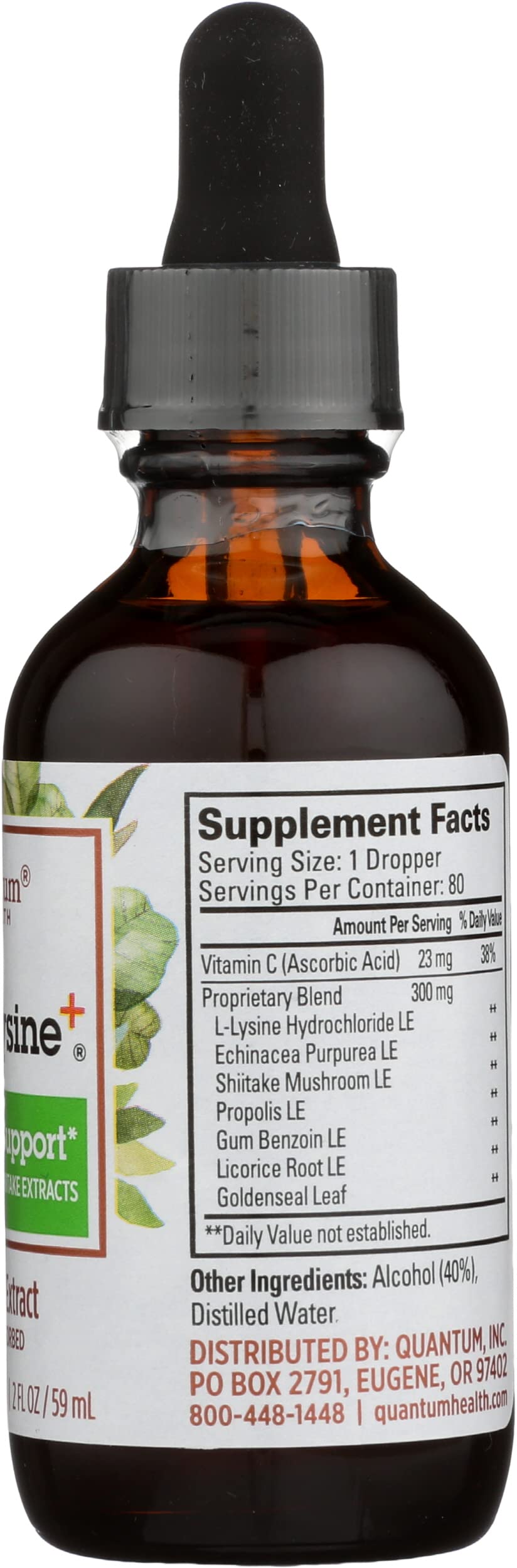 Quantum Super Lysine+ Liquid Extract 2 fl oz (59 ml) Liquid