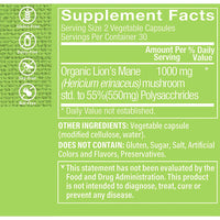 Thumbnail for The Vitamin Shoppe Lion's Mane Nootropic Mushroom Formula for (60 Vegetable Capsules)