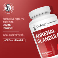 Thumbnail for Dr. Berg Adrenal Glandular - Hormone Balance Formula That Supports Healthy Adrenal Function - Adrenal Support Supplement - 60 Capsules