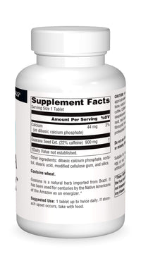 Thumbnail for Source Naturals Guarana Energizer 900 mg Caffiene and Energy - 200 Tablets