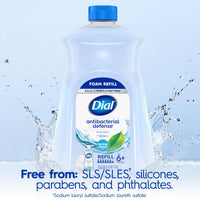 Thumbnail for Dial Antibacterial Defense Foaming Hand Soap + Aloe, Spring Water Scent, 52 Fl Oz Hand Soap Refill, Dermatologist-Tested, Gentle on Skin