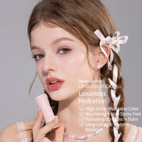Thumbnail for Flower Knows [GIFT] Swan Ballet Shine Lipstick,Hydrating Solid Lip Gloss,Moisturizing Nude peachy Tinted Lip Balm-Long Lasting Lip Gloss in Balm for Girls&Women,(B03 Sweet Heart)