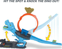 Thumbnail for Hot Wheels City T-Rex Chomp Down Track Set & 1 Toy Car