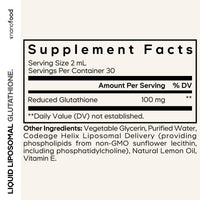 Thumbnail for Codeage Nanofood Liquid Liposomal Glutathione Supplement – Reduced Glutathione with Liposomal Delivery, Liquid Format - Lemon Flavor, Non-GMO – 2 fl oz