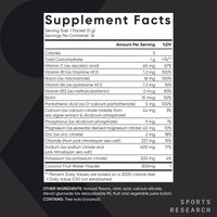 Thumbnail for Sports Research Hydrate Electrolytes Powder - Sugar-Free & Naturally Flavored with Vitamins, Minerals, and Coconut Water - Supports Hydration - Raspberry Lemonade & Cherry Pomegranate