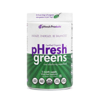 Thumbnail for pHresh - Greens Raw Alkalizing Superfood Greens Powder - 2 Month Supply - Vegan, Kosher, Gluten Free - Natural Enzymes, Nutrients - Approved for Intermittent Fasting - 10 oz