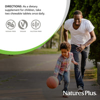 Thumbnail for NaturesPlus Animal Parade Sugar-Free Children's Vitamin C, Natural Orange Juice Flavor - 90 Chewable Animal Shaped Tablets - Immune Support - Gluten Free - 45 Servings