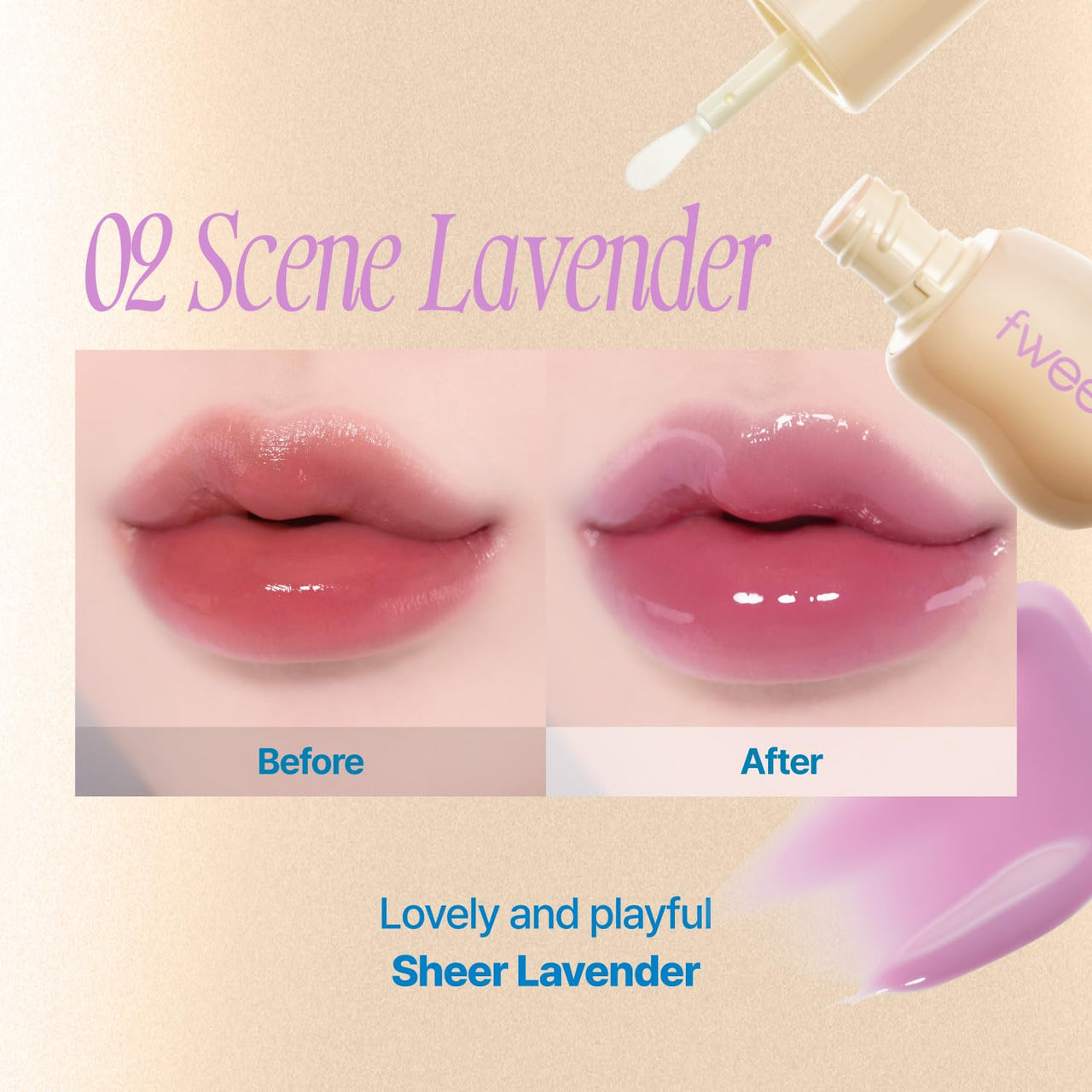 fwee 3D Changing Gloss | 00 Clear | Lip Gloss for changing color, Layering Gloss, Long-lasting & Plumping, Glossy | 5.3g
