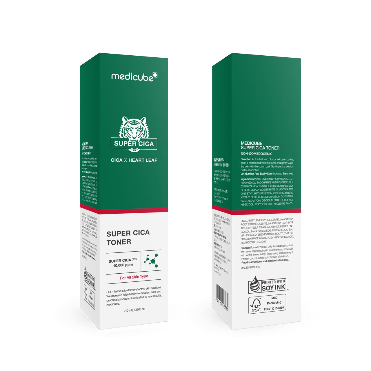 Medicube Super CICA Toner l Calms & soothes Redness Skin with 7 CICA Ingredients |(4.73fl.oz.)