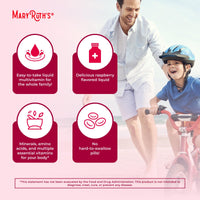 Thumbnail for MARYRUTH'S Liquid Morning Multivitamin for Women, Men & Kids | Vitamin A C D E B6 B12 Biotin Zinc | Beauty | Vegan | Non-GMO | Gluten Free | 32 Servings