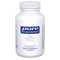 Thumbnail for Pure Encapsulations Alpha Lipoic Acid 600 mg - ALA Supplement for Liver Support, Antioxidants, Nerve Health, Cardiovascular Health & Carbohydrate Support - Premium Alpha Lipoic Acid - 120 Capsules