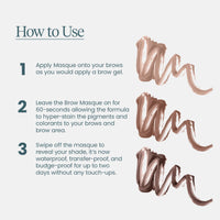 Thumbnail for Wonderskin Wonder Blading Brow Stain & Go Masque - Long Lasting Eye Brow Tint, Transfer Proof and Smudge Proof Eyebrow Tint Stain (Dark Brunette)