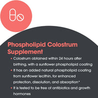 Thumbnail for Allergy Research Group Phospholipid Colostrum Supplement - Colostrum Powder, Bovine Colostrum for Humans, Colostrum for Adults, Sunflower Phospholipids - 1 Container (60 Day Supply)