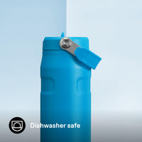 Thumbnail for Stanley IceFlow Flip Straw 2.0 Water Bottle 24 OZ | Built-In Straw with Larger Opening | Lightweight & Leak-Resistant | Insulated Stainless Steel | BPA-Free | Azure