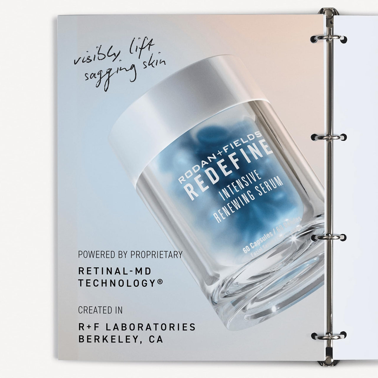 Rodan + Fields Redefine Intensive Renewing Serum | 60 Capsules | Retinol Night Serum for Skincare | Vitamin A | Reduces Appearance of Fine Lines