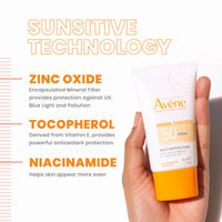 Thumbnail for Avène Mineral Sunscreen Multi-Defense Fluid Tinted SPF 50+, Clean Formula Sunscreen for Sensitive Skin, Reef Friendly, Tint, Non-Whitening, Antioxidant Protection, 1.3 Fl Oz