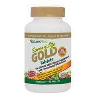 Thumbnail for NaturesPlus Source of Life GOLD Multivitamin - 180 Tablets - Blood Support, Bone Support, Healthy Immune System - Includes Vitamins D3, B12, K2 & Over 120 Whole Food Nutrients - 60 Servings