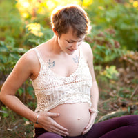 Thumbnail for Badger Pregnant Belly Oil, Organic Stretch Mark Oil Soothes & Prevents Stretch Marks, Vegan Hypoallergenic Non-Greasy w/Jojoba, Coconut, Rose & Vanilla, 4 fl oz Glass Bottle