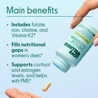 Thumbnail for Love Wellness Daily Love Multivitamin for Women | Supports Energy, Cortisol, Immune Health, Stress Relief, & PMS | Complete with Vitamin D, C, Iron, Calcium, Zinc, & Biotin, Magnesium | 60 Count