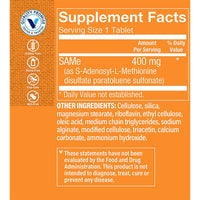 Thumbnail for The Vitamin Shoppe SAM-e 400mg - Mood Joint & Liver Support | S-Adenosyl Methionine | 60 Enteric Coated Tablets | Pharmaceutical Grade