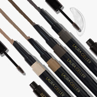 Thumbnail for LAURA GELLER NEW YORK Sculpt-n-Stay Waterproof Brow Pencil & Gel- Soft Black