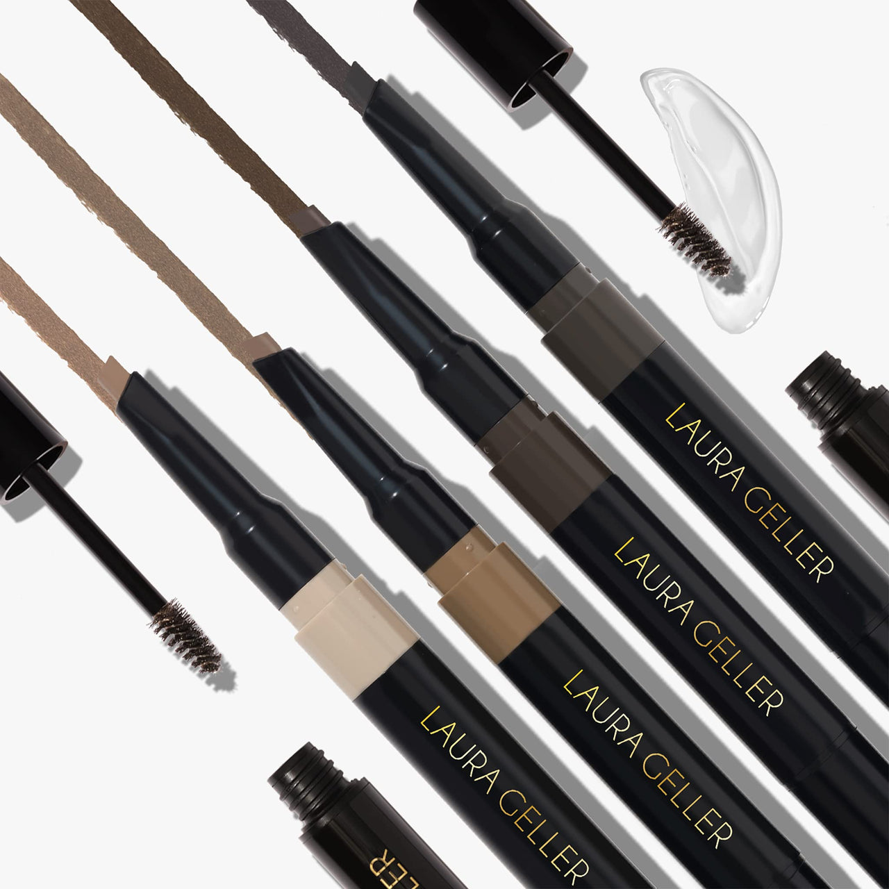 LAURA GELLER NEW YORK Sculpt-n-Stay Waterproof Brow Pencil & Gel- Dark Brown