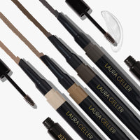 Thumbnail for LAURA GELLER NEW YORK Sculpt-n-Stay Waterproof Brow Pencil & Gel- Dark Brown