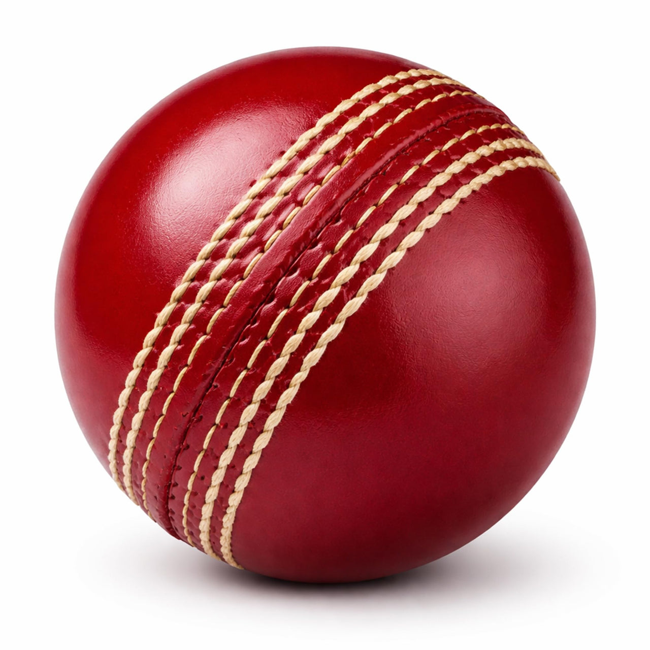 SG Cricket Shield 20 Premium Leather Ball | Red | Adult | Leather | Waterproof | Solid Grade 2 Core | Machine Stitched | Ideal for Club & School Matches | Pack of 1