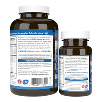 Thumbnail for Carlson - MCT & Omega-3, Coconut Oil, Caprylic & Capric Acids, EPA & DHA, Energy Production, Fat Metabolism & Brain Health, 120+30 Softgels
