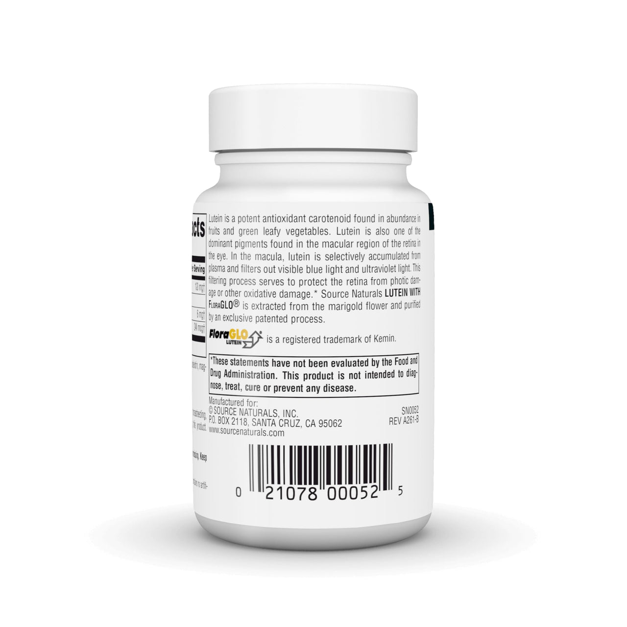 Source Naturals Lutein with FloraGLO, Antioxidant Carotenoid* - 6 mg, 90 Capsules
