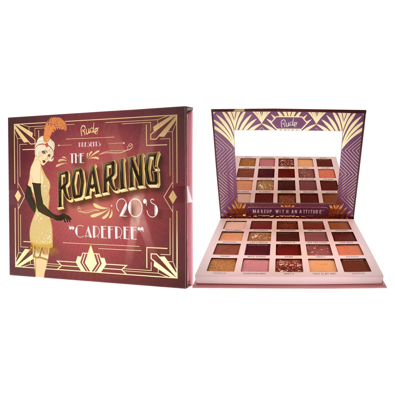 RUDE - The Roaring 20's Eyeshadow Palette - Carefree (Pack of 2)