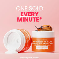 Thumbnail for SeoulCeuticals Snail Mucin Moisturizer 97.5% - Korean Skin Care Snail Repair Cream - Day & Night Anti Aging K Beauty Skincare Cruelty Free 2oz
