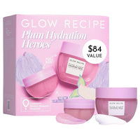 Thumbnail for Glow Recipe Plum Hydration Heroes Holiday Kit - Plum Plump Hyaluronic Acid Cream (50ml) & Ultra Moisturizing Gloss Balm (15ml) - Hydrate, Plump, and Balance Dry Skin & Parched Lips - Vegan Set (2-Pc)