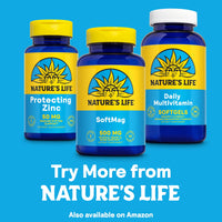 Thumbnail for NATURE'S LIFE SoftMag 500 mg - Magnesium Complex - Bone Health, Muscle and Heart Health Support - Easy to Swallow Softgels - 60-Day Guarantee, 60 Servings, 60ct