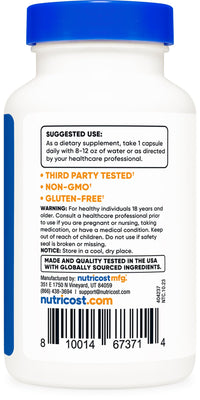 Thumbnail for Nutricost Gymnema Sylvestre 3,500mg Equivalent from 175mg of 20:1 Extract Per Serving, 180 Capsules for 180 Servings Per Bottle - GMO Free, Gluten Free, and Vegetarian Friendly
