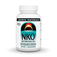 Thumbnail for Source Naturals NKO Neptune Krill Oi, Supports Heart Health and Cell Membrane Integrity*, 500mg - 120 Softgels