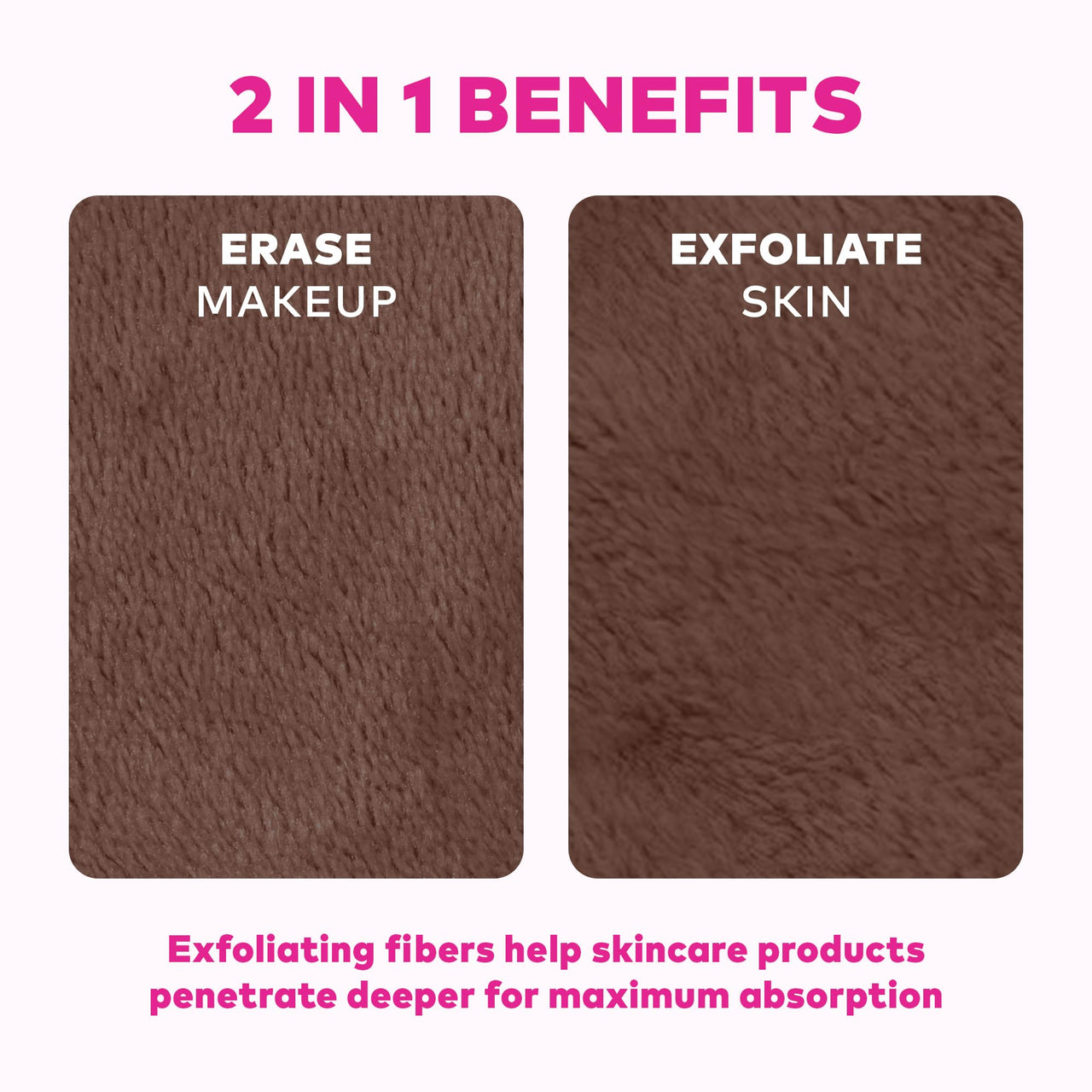 The Original MakeUp Eraser PRO, Effortlessly Remove All Makeup Using Only Water, Including Waterproof Mascara, Eyeliner, Foundation, Lipstick, Sunscreen,and More! Mocha, 1ct.