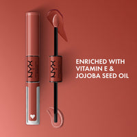 Thumbnail for NYX PROFESSIONAL MAKEUP Shine Loud, Long-Lasting Liquid Lipstick with Clear Lip Gloss - Life Goals (Peach Nude)