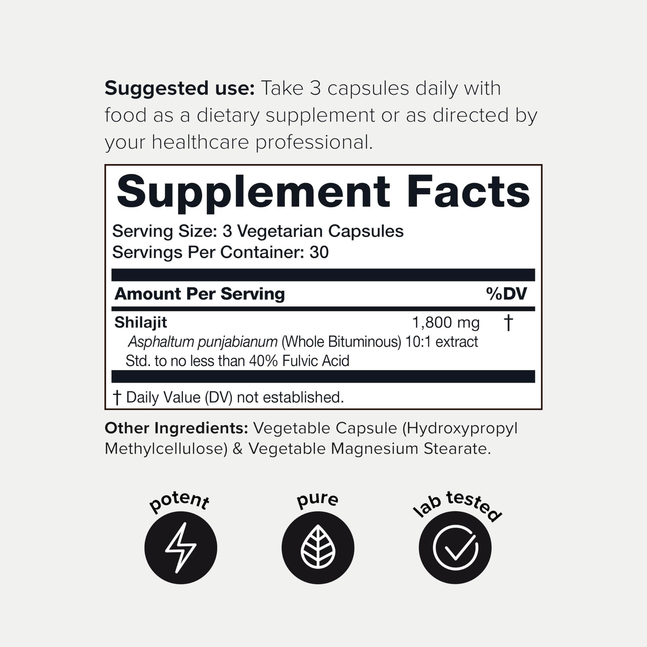 Toniiq Ultra Concentrated 40% Fulvic Acid Shilajit for Men - Pure 10:1 Extract-Third Party Tested 10x Potency Capsules- High in Potency and Trace Minerals - Made in GMP Certified Facility
