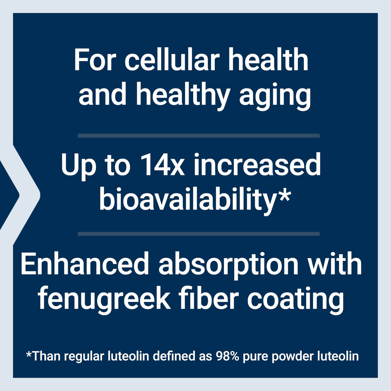 Life Extension® Bio-Luteolin™, Cellular Health, Healthy Aging, bioavailable Formula, Luteolin, Fenugreek Fiber, Gluten Free, Non-GMO, Vegetarian, 30 Capsules