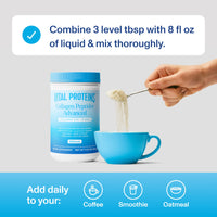 Thumbnail for Vital Proteins Collagen Peptides Powder Advanced with Hyaluronic Acid & Vitamin C, Collagen Supplements, Unflavored, 13 Servings