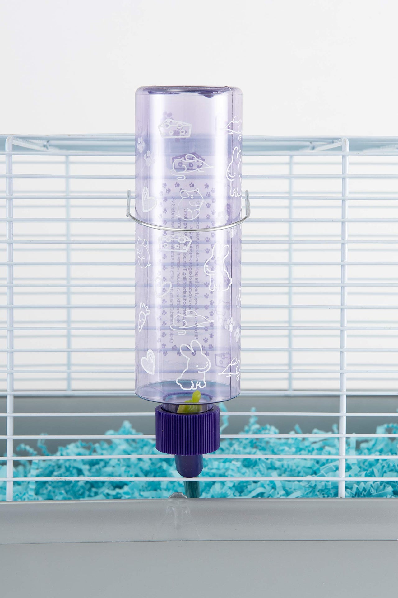 Lixit Standard Cage Water Bottles for Rabbits, Ferrets, Guinea Pigs, Hamsters, Rats, Mice and Other Small Animal's (8 Ounce, Purple)