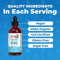 Thumbnail for MaryRuth's Organic Liquid Zinc Supplement for Kids & Adults | Immune Support | Skin Health | Antioxidant | Cellular Metabolism | Zinc Sulfate | Vegan | Non-GMO | Sugar Free | Gluten Free | 4 oz