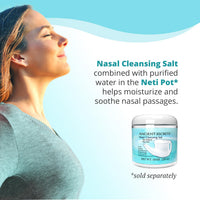 Thumbnail for Ancient Secrets Nasal Cleansing Salt, Non-Iodized â€“ USP-Grade Sodium Chloride for Any Neti Pot, Sinus Irrigation System, 10 Oz + Single-Use Travel Pack