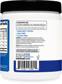 Thumbnail for Nutricost Creatine Monohydrate + Hydration Blue Raspberry Flavored (30 Servings) - 7 Vitamins & Minerals, 5000mg of Creatine Per Serving