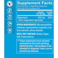 Thumbnail for Magnesium Glycinate - Supports Energy Production, Muscle Relaxation & Cardiovascular Health - 400 MG (120 Capsules)
