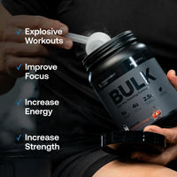Thumbnail for Transparent Labs Bulk Black Pre Workout - Clinically Dosed, Sugar Free Preworkout for Men and Women with Beta Alanine Powder, Citrulline Malate, & Caffeine - 30 Servings, Cherry Kiwi
